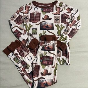 Fletch Brand Western Cowboy Bamboo Pajama Set - 3T